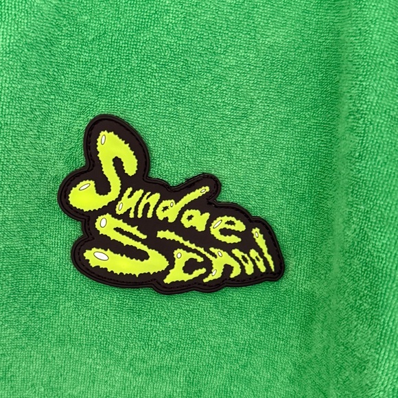 Sundae School Green Terry Cloth Polo - Picture 2 of 3